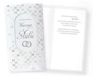 Kartki okolicznościowe i zaproszenia - Kartka Na Ślub Z Życzeniami Elegancka Pm234 - miniaturka - grafika 1