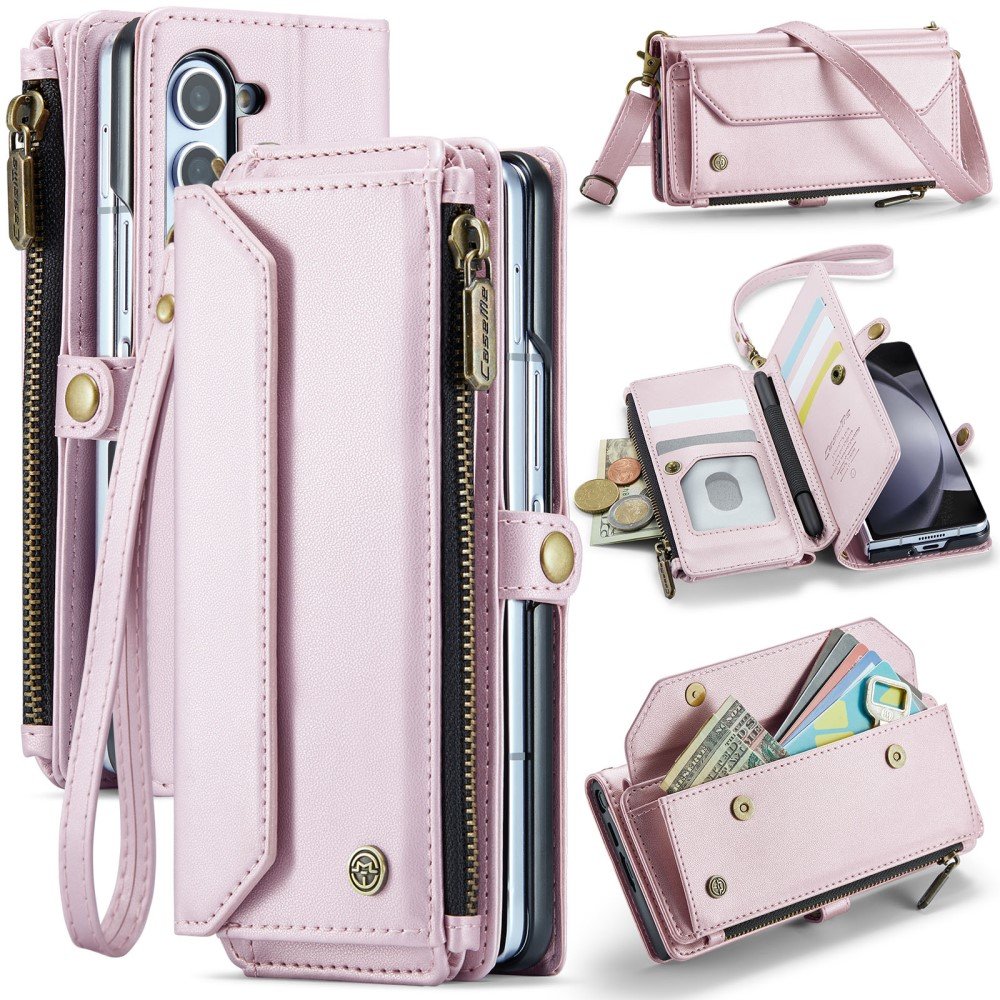 Caseme Etui z klapką Portfel Case do Galaxy Z Fold6 5G, Obudowa z paskiem