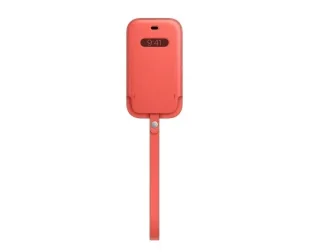 Etui futerał do Apple iPhone 12/12 Pro, kolor Pomarańczowy Pink - Leather Sleeve - Etui i futerały do telefonów - miniaturka - grafika 1