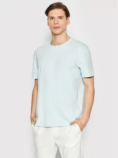 Koszulki męskie - Selected Homme T-Shirt Ventura 16083429 Niebieski Relaxed Fit - grafika 1