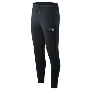 Spodnie dresowe New Balance MP03904BK - czarne - Spodnie sportowe męskie - miniaturka - grafika 1