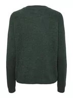 Swetry damskie - Bestseller A/S Damski sweter Pcjuliana Ls O-Neck Knit Noos Bc, Trekking Green, XS - miniaturka - grafika 1