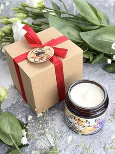 Gotowy prezent dla Super Nauczyciela świeca sojowa Jaśmin i bez 120 ml - Świece - miniaturka - grafika 1