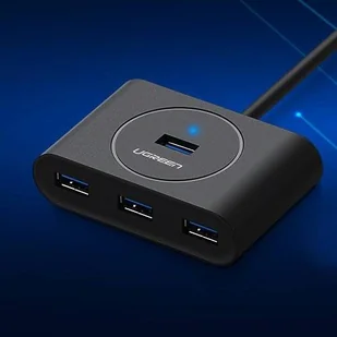 Ugreen rozdzielacz HUB 4x USB 3.0 port USB Typ C kabel 1m czarny (CR113 40850) - Kable USB - miniaturka - grafika 2