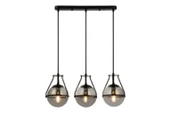 Lampy sufitowe - Lampa wisząca DROP3 3xE14 - czarny/dymiony - miniaturka - grafika 1