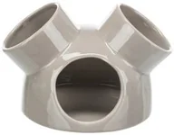 Akcesoria dla gryzoni - Trixie Ceramiczny domek dla myszy /szarobrązowy - miniaturka - grafika 1