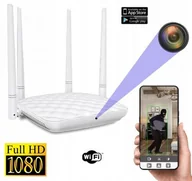 Minikamery i aparaty szpiegowskie - ROUTER Wi-Fi Ukryta Mikro Kamera WiFi FHD w Routerze, Podgląd na Żywo Cały Świat, Nagrywanie. - miniaturka - grafika 1
