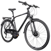 Rowery - Indiana X-Road 5.0 28 cali Męski Czarno-szaro-brązowy 2023 - miniaturka - grafika 1