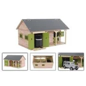 Figurki dla dzieci - Hipo Stajnia z dwoma boksami 34x22x19cm 1:32 - miniaturka - grafika 1