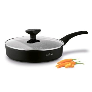 Patelnia Indukcja Gaz Pokrywka Nieprzywierająca Starke Pro Dante 28cm
