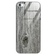 Etui i futerały do telefonów - Etui drewniane iPhone 5/5s/Se Old Fashion Wood Gray Forestzone Glass - miniaturka - grafika 1