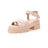 Sandały damskie - Damskie Sandały GUESS WALEE FL6WLEPEL03-BLUSH – Różowy - miniaturka - grafika 1