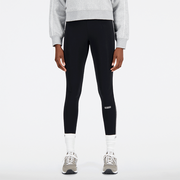 Spodnie sportowe damskie - Legginsy damskie New Balance WP33510BK  czarne - miniaturka - grafika 1