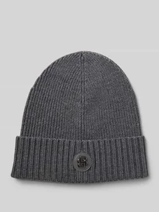 Czapka beanie z czystej żywej wełny model ‘FATI’ - Czapki męskie Czapka beanie z czystej żywej wełny model ‘FATI’ - Czapki męskie - miniaturka - grafika 1