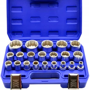 Nasadki Spline 12 Kąt Zestaw Nasadek 1/2 8-36 21El - Klucze i nasadki - miniaturka - grafika 1