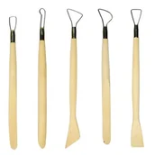 Akcesoria rzeźbiarskie - ZESTAW 5 NARZĘDZI DO MODELOWANIA GLINY CERAMIKI - miniaturka - grafika 1