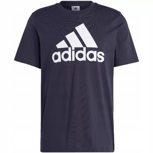 Koszulka męska adidas Essentials Single Jersey 3-Stripes Tee granatowa IC93 - Koszulki męskie - miniaturka - grafika 1