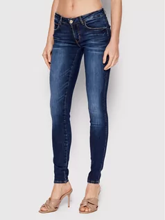 Spodnie damskie - Guess Jeansy W2YAJ2 D4Q03 Niebieski Skinny Fit - grafika 1