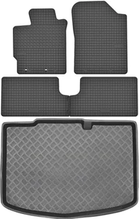 Toyota Yaris III Hatchback od 2011-2019r. Bagażnik MIX-PLAST 33042 + Dywaniki MOTOHOBBY 170905 - Dywaniki samochodowe - miniaturka - grafika 1