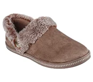 Kapcie damskie - Skechers Damskie przytulne kapcie z tostami Campfire-Fresh, brązowy (taupe), 6 UK Wide - miniaturka - grafika 1