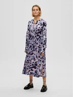 Sukienki - Selected Femme Sukienka codzienna 16088098 Fioletowy Regular Fit - miniaturka - grafika 1