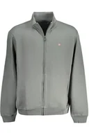 Bluzy męskie - ZIELONA BLUZA MĘSKA Z ZAMKIEM NAPAPIJRI - Napapijri - miniaturka - grafika 1