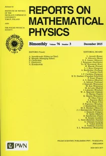 Reports on Mathematical Physics 76/3 2015 Kraj - Wydawnictwo Naukowe PWN - Fizyka i astronomia - miniaturka - grafika 1