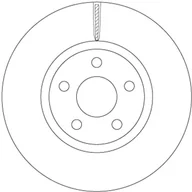 Tarcze hamulcowe - Tarcza hamulcowa TRW DF6810S - miniaturka - grafika 1