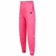 Spodnie damskie - TOMMY HILFIGER DAMSKIE SPODNIE DRESOWE TJW RELAXED HRS BADGE SWEATPANT PINK DW0DW12635 TIJ M - miniaturka - grafika 1
