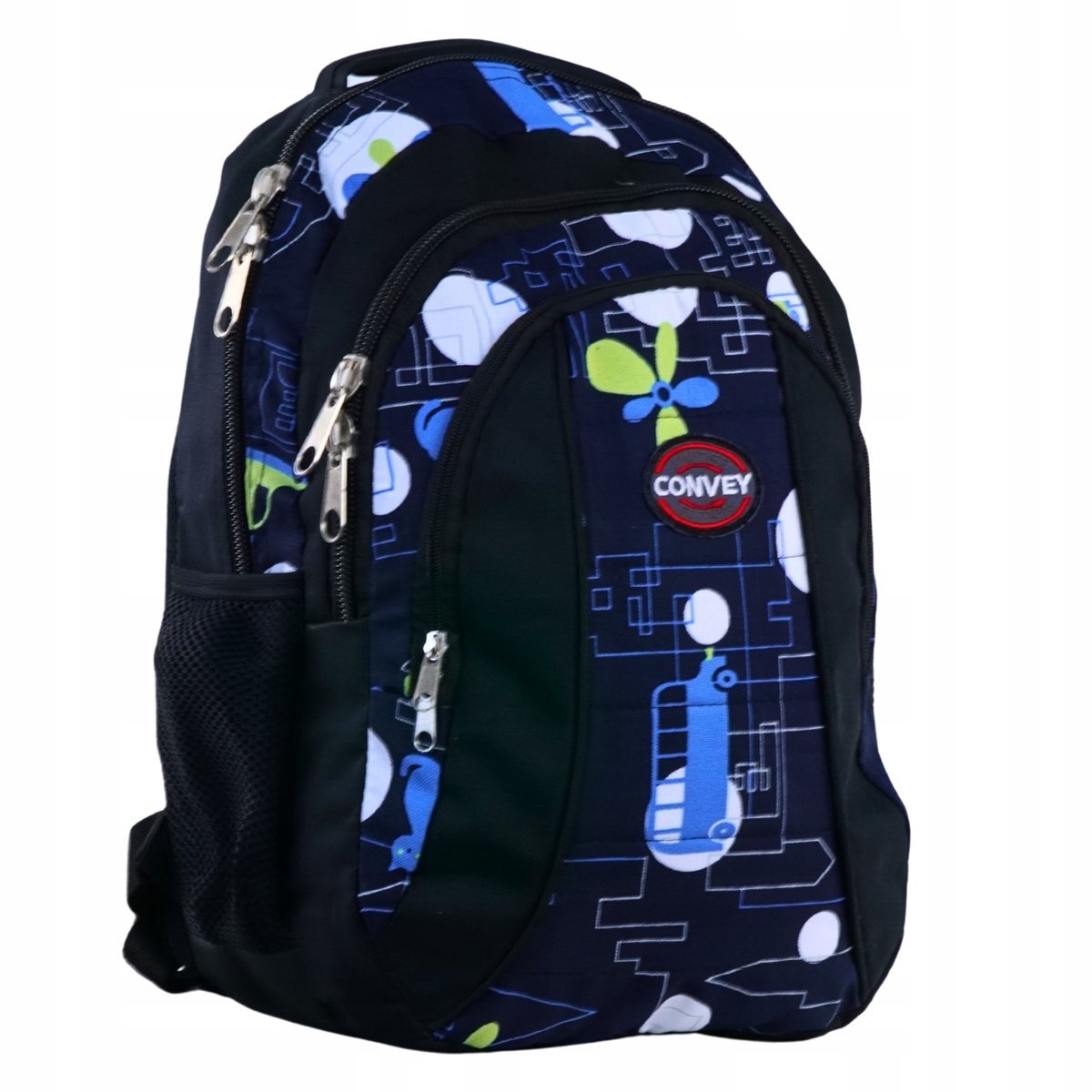 Plecak szkolny młodzieżowy Klasa 1-4 42x34x19cm Produkt Polski Convey