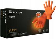 Rękawiczki jednorazowe - MERCATOR Rękawiczki GoGrip orange MERCATOR 50 szt. rozm XXL RP30025006_001 - miniaturka - grafika 1