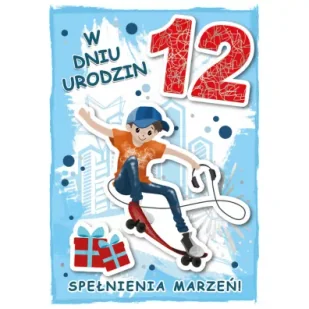 Armin Style Karnet urodziny 12 - Kartki okolicznościowe i zaproszenia - miniaturka - grafika 1