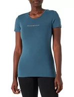 Koszulki i topy damskie - Emporio Armani Essential Studs t-shirt damski, Obsidian, XL - miniaturka - grafika 1