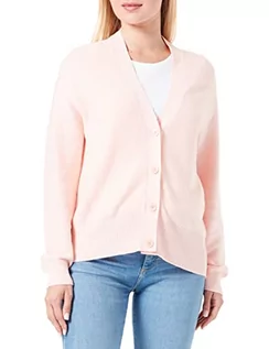 Swetry damskie - BOSS Damski sweter z dzianiny C_Faduana Knitted_Cardigan, jasny różowy 676, L, Bright Pink676, L - grafika 1