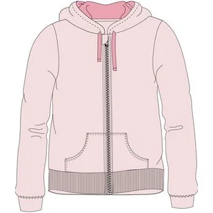 Bluza damska z kapturem BASIC różowa S - Bluzki damskie - miniaturka - grafika 1