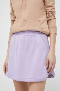 Spódnice - Puma spódnica kolor fioletowy mini prosta - grafika 1