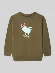 Bluza z prążkowanymi wykończeniami - Swetry dla chłopców - miniaturka - grafika 1