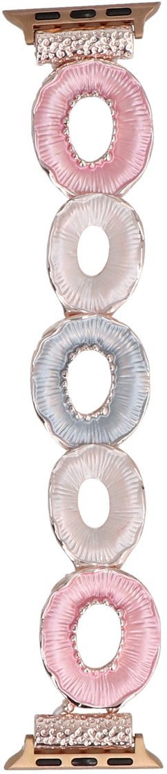 GlacierX bransoleta do smartwatcha Gleam Garden Stretch Bracelet Rose Tea do Apple Watch 38/40/41mm Różowa