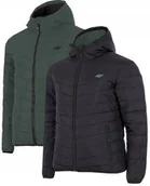 Kurtki męskie - 4F KURTKA MĘSKA PIKOWANA 2W1 DWUSTRONNA CIEPŁA ZIMOWA R. L - miniaturka - grafika 1