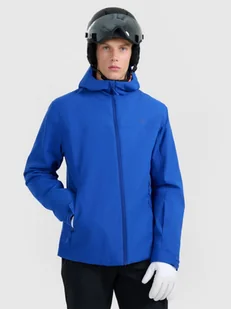 Męska kurtka narciarska 4F 4FWAW25TTJAM0787 - niebieska - Kurtki i kamizelki sportowe męskie - miniaturka - grafika 1
