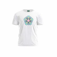 Koszulki męskie - Green Fish, Męski T-shirt z cyfrowym nadrukiem,% 100 bawełna, biały, na co dzień, męskie topy, rozmiar: XL, biały, XL - miniaturka - grafika 1