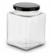 Pojemniki kuchenne - SZKLANY SŁOIK KWADRATOWY DO PRZYPRAW ZAPRAW BELO 500ML - miniaturka - grafika 1