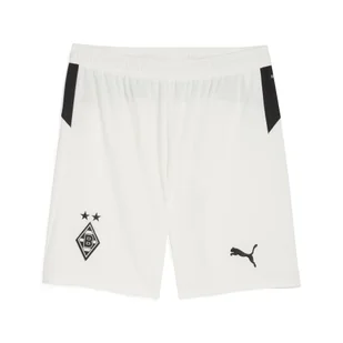 Męskie szorty Borussia Mönchengladbach 25/26 PUMA Warm White Black - Spodnie sportowe męskie - miniaturka - grafika 1