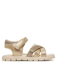 Tommy Hilfiger Sandały T1A2-33771-1381 M Złoty - Buty dla dziewczynek - miniaturka - grafika 1