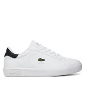 Buty dla chłopców - Sneakersy Lacoste 7-49SUJ0001 Biały - miniaturka - grafika 1
