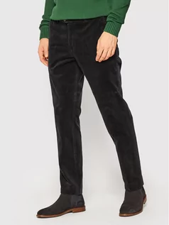 Spodnie męskie - Oscar Jacobson Spodnie materiałowe Denz 5170 7548 Czarny Regular Fit - grafika 1