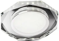 Oprawy, klosze i abażury - Candellux Lighting oczko stropowe LED SSP-24 CH/TR+WH 2263922 ośmiokątne szklane transparentne do wpuszczenia 2263922 - miniaturka - grafika 1