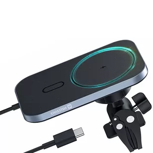 SWISSTEN Uchwyt do kratki nawiewu z ładowarką bezprzewodową MagSafe 15W - Ładowarki samochodowe - miniaturka - grafika 2