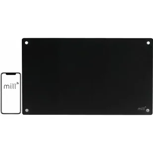 Mill Glass grzejnik konwekcyjny 600 W z wyświetlaczem LED czarny GL600WIFI3BLACK - Ogrzewanie przenośne - miniaturka - grafika 1