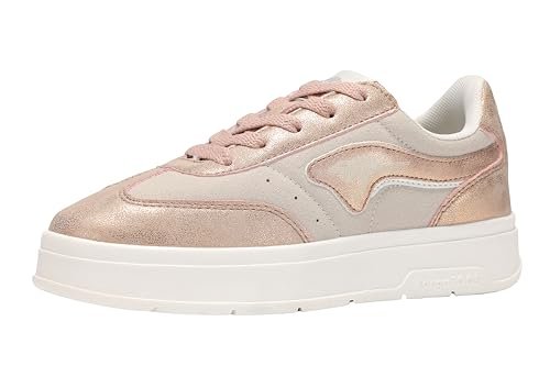 KangaROOS K-GK Meenie Sneakersy dla chłopców i dziewczynek, Crystal Gray/Metallic Muse, 28 EU, Crystal Gray Metallic Muse, 28 EU